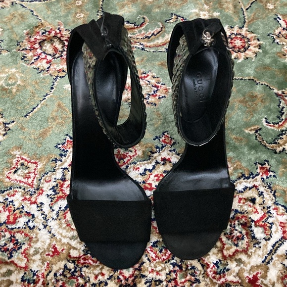 Gucci crystal ankle cuff heels - Picture 8 of 17